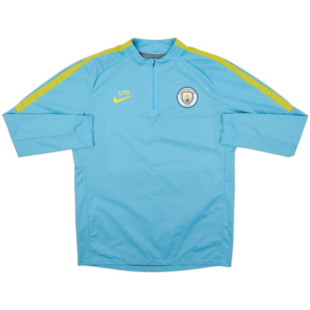 Top de entrenamiento con cierre de 1/4 versión jugador Nike del Manchester City 2016-17 - 7/10 - (L)