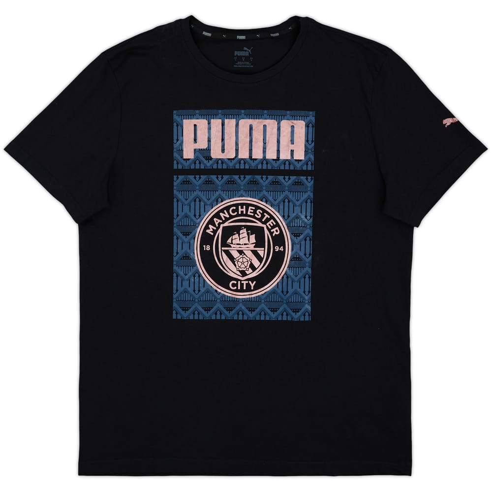 2020-21 Manchester City Puma Graphic Tee - 7/10 - (L)