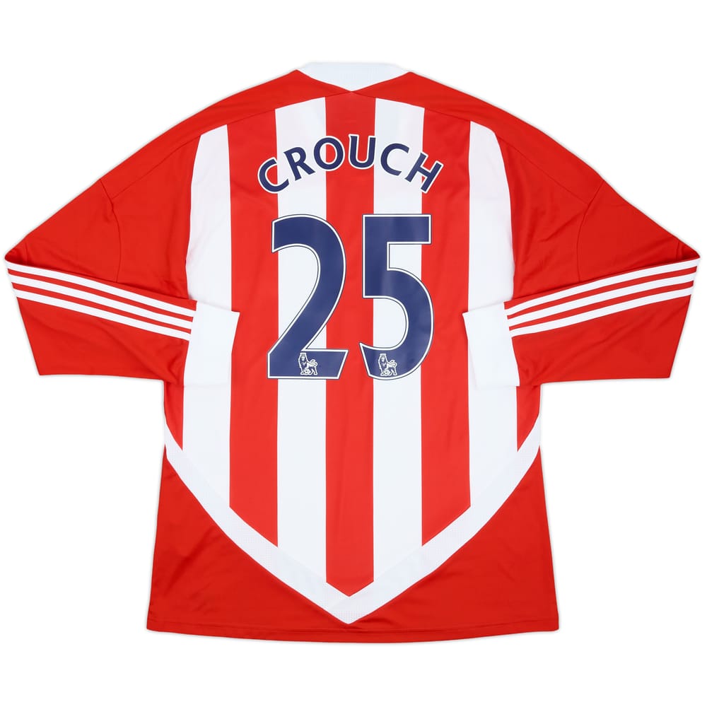 2011-12 Stoke City Home L/S Shirt Crouch #25 - 8/10 - (L)