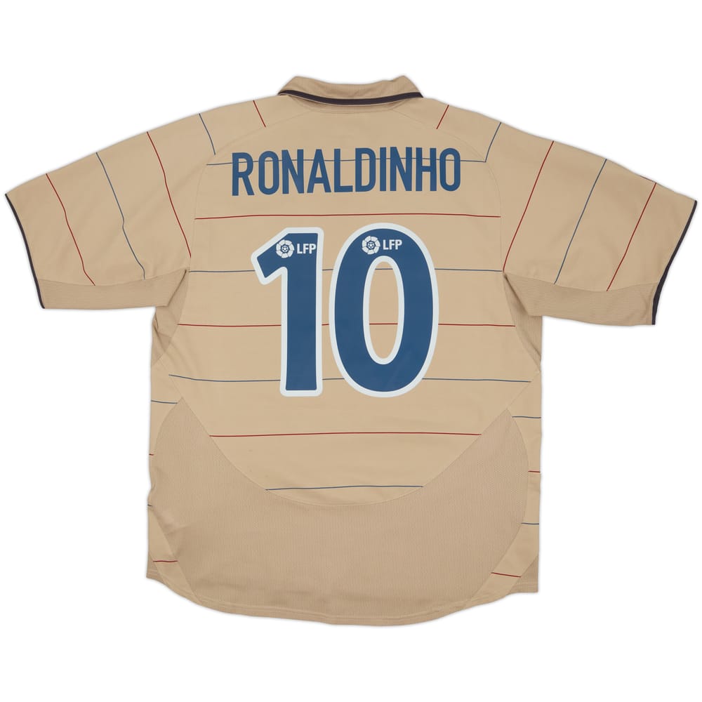 2003-05 Barcelona Camiseta Visitante Ronaldinho #10 - 8/10 - (L)