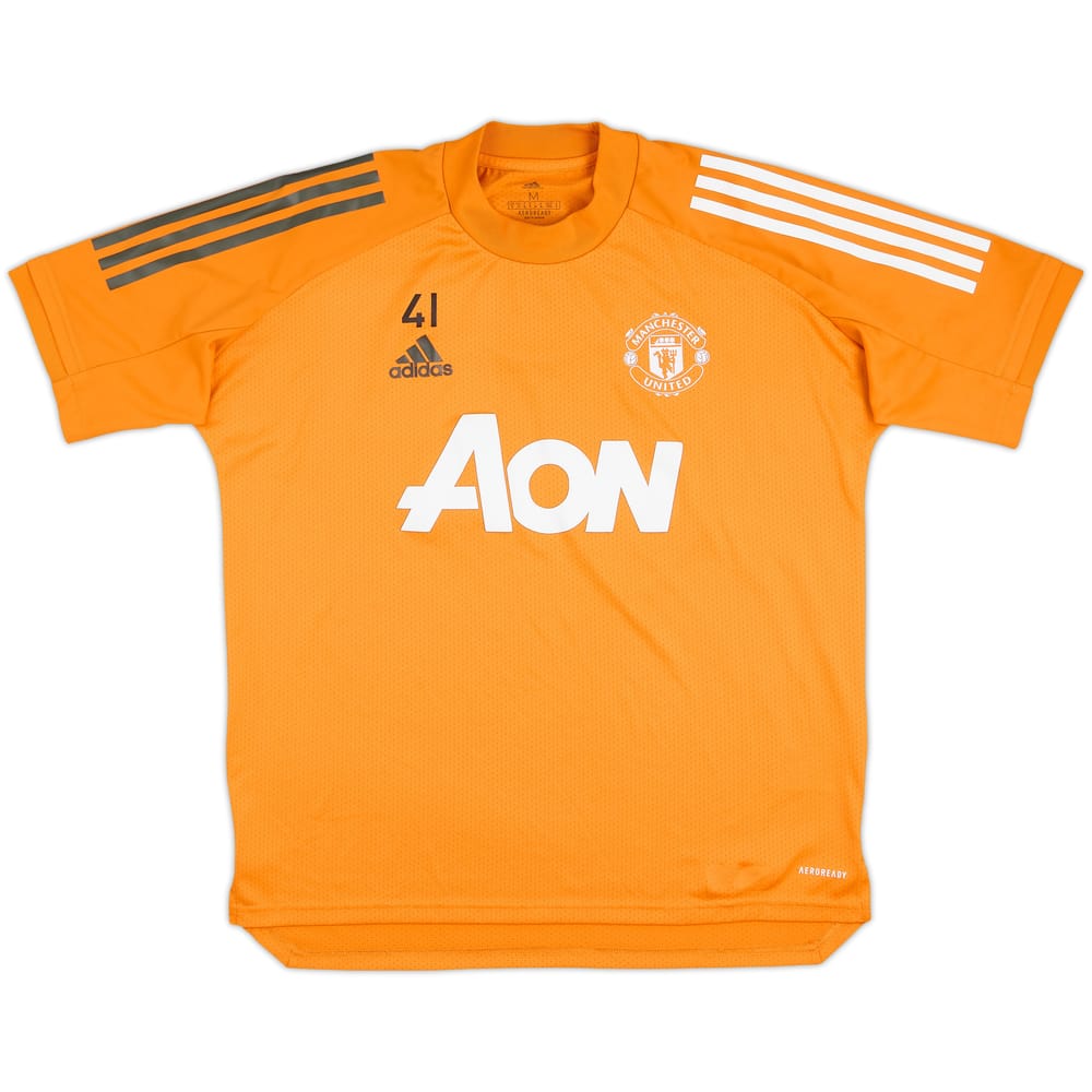2020-21 Manchester United Player Issue adidas Training Shirt #41 - 8/10 - (M)