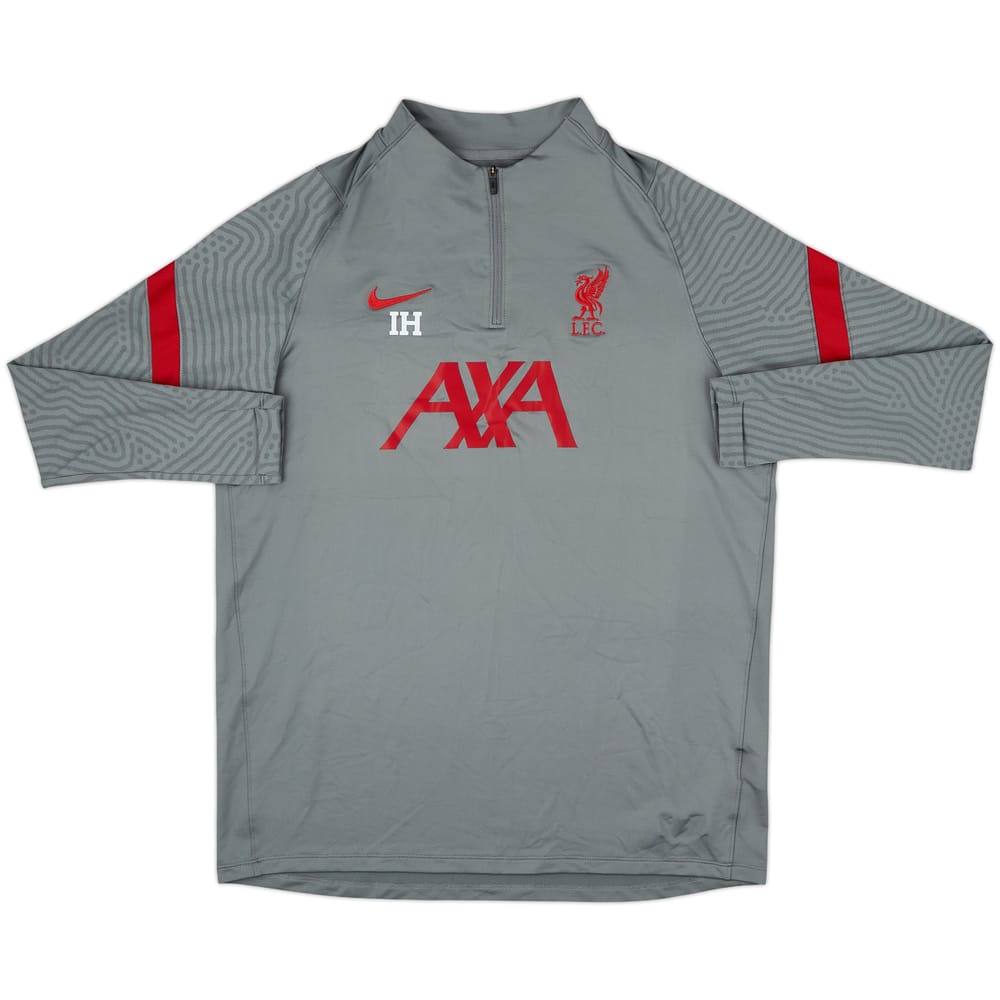 2020-21 Liverpool Staff Issue Nike 1/4 Zip Training Top IH - 8/10 - (XL)