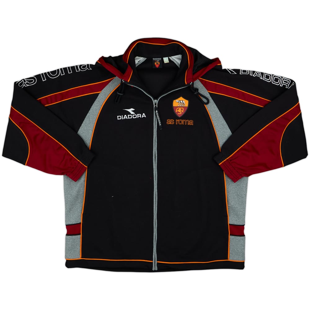 1998-99 Roma Diadora Chaqueta de chándal con capucha - 9/10 - (XL)