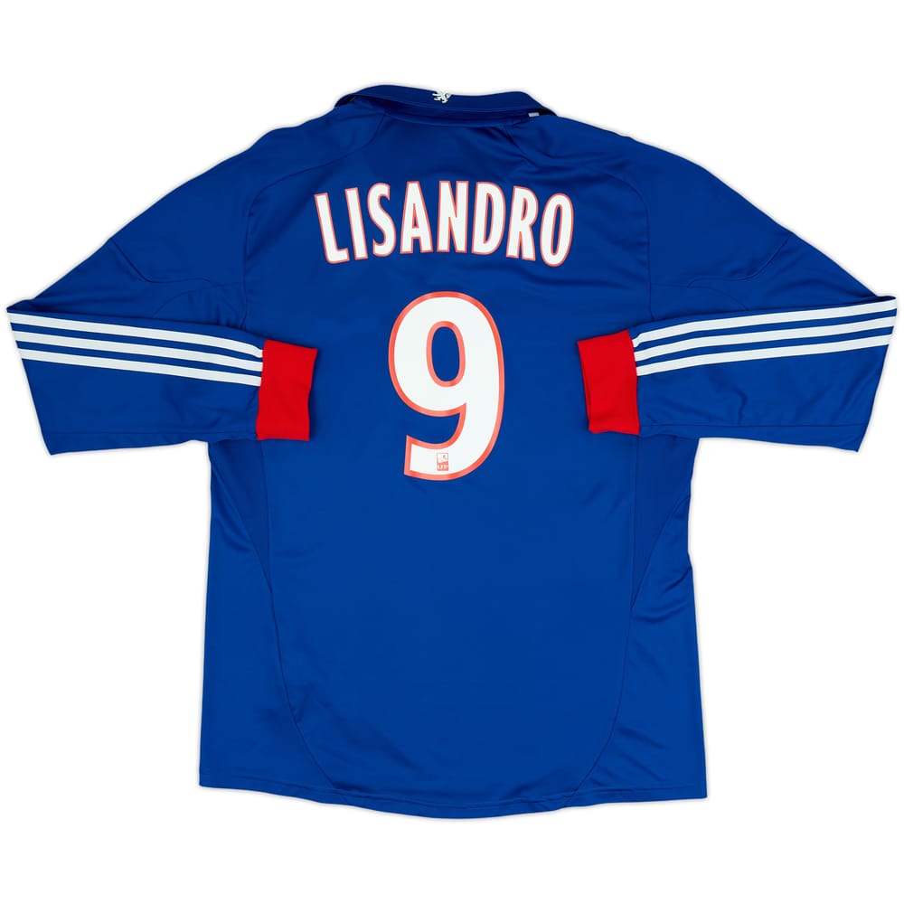 2012-13 Lyon Authentic Away L/S Shirt Lisandro #9 - 9/10 - (XL)