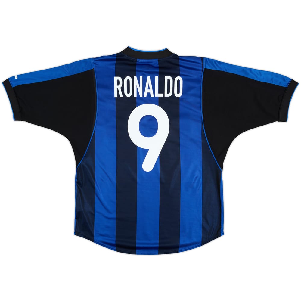 2000-01 Inter de Milán Camiseta Local Ronaldo #9 - 9/10 - (M)