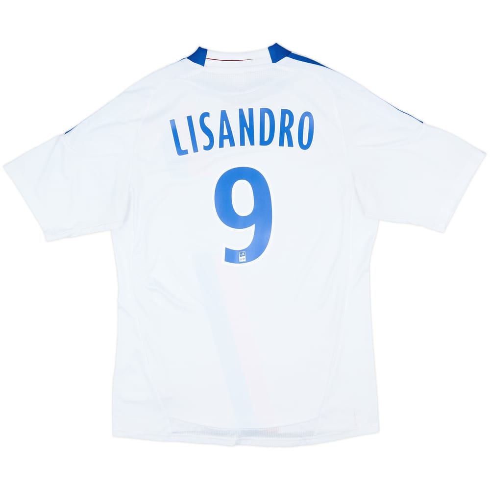 2010-11 Lyon Home Shirt Lisandro #9 - 9/10 - (M)