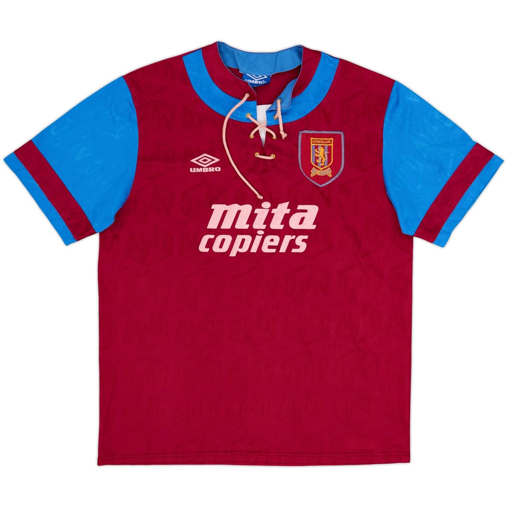 1992-93 Aston Villa Home Shirt - 7/10 - (XL)
