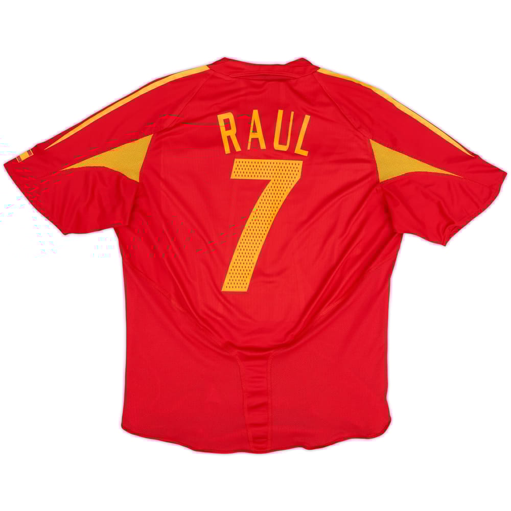 2004-06 Spain Player Issue Home Shirt Raul #7 - 8/10 - (XL)