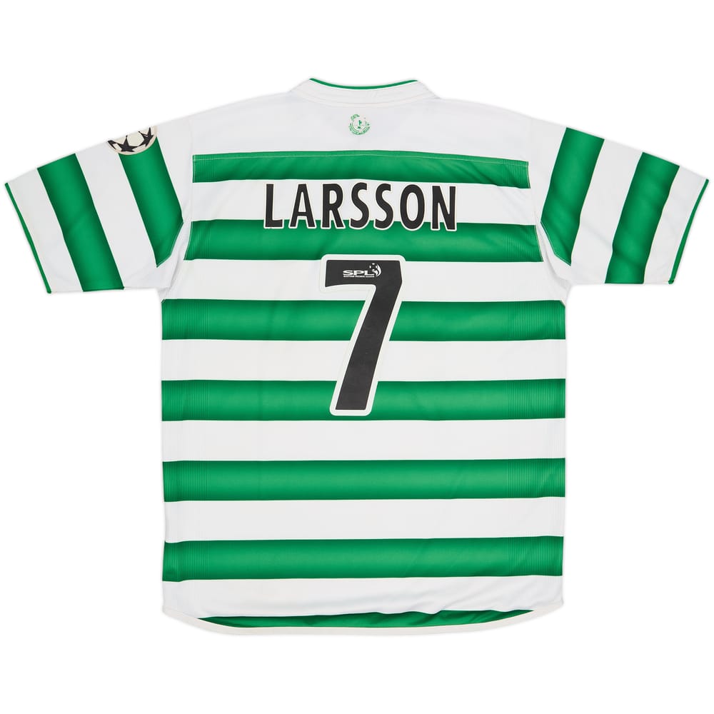 2003-04 Celtic Home Shirt Larsson #7 - 7/10 - (M)