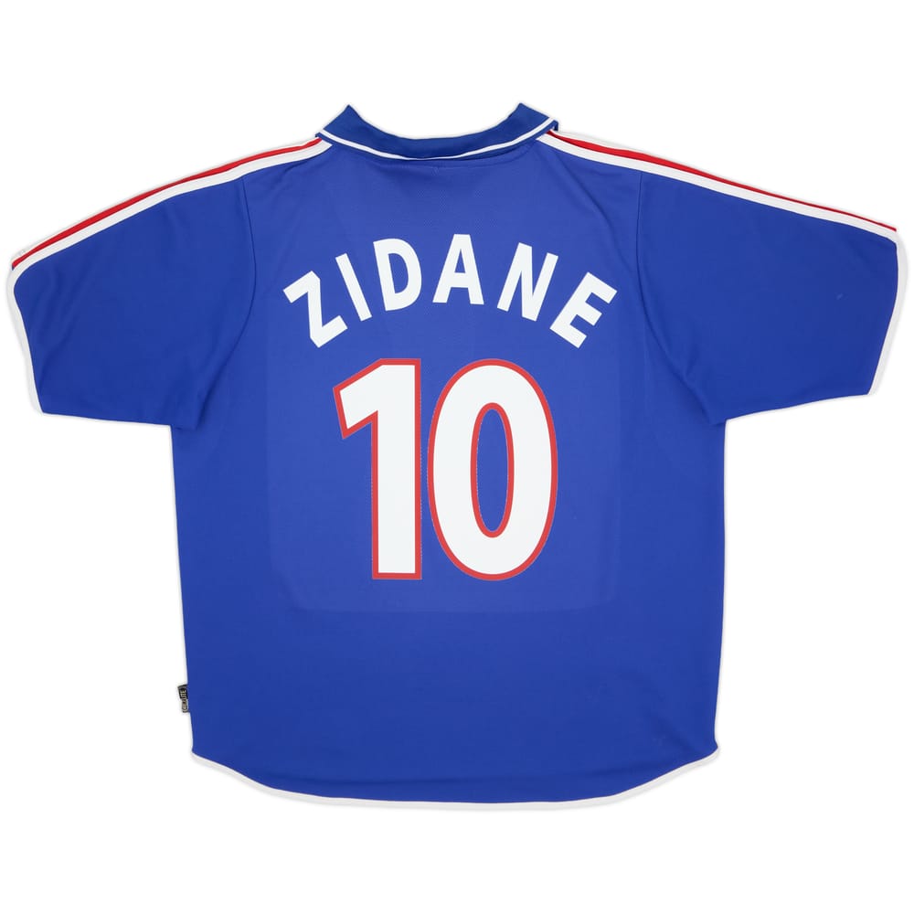 2000-02 France Home Shirt Zidane #10 - 7/10 - (XL)