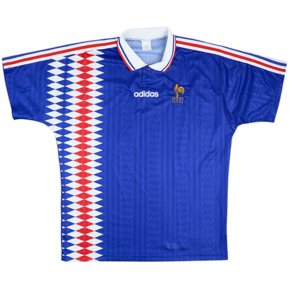 1994-96 France Home Shirt - 8/10 - (L/XL)