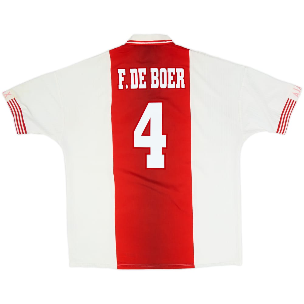 1997-98 Ajax Home Shirt F.De Boer #4 - 7/10 - (XXL)
