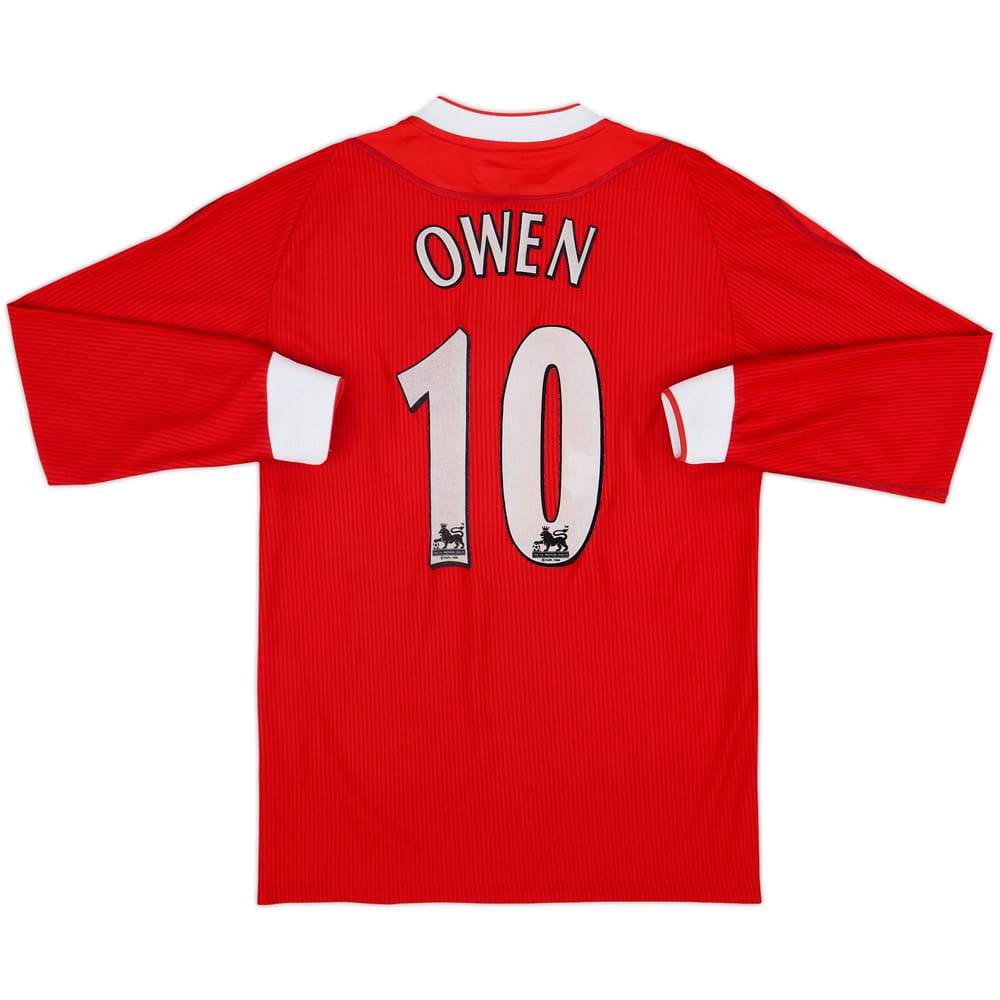 Camiseta de local del Liverpool 2002-04 L/S Owen #10 - 6/10 - (S)