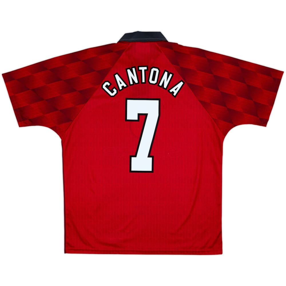 1996-98 Manchester United Home Shirt Cantona #7 - 8/10 - (L)