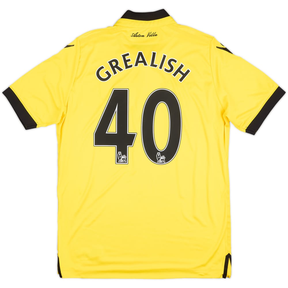2015-16 Aston Villa Away Shirt Grealish #40 - 9/10 - (M)