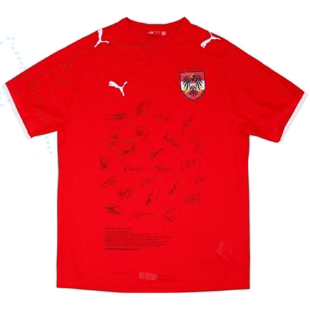 2008-09 Austria 'Signed' Home Shirt - 7/10 - (L)