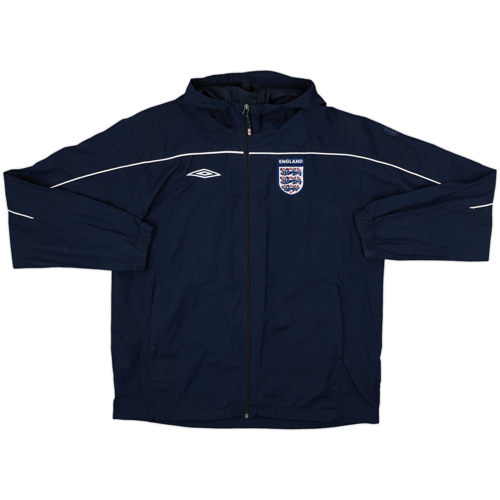2000-02 England Umbro Hooded Track Jacket - 8/10 - (L)
