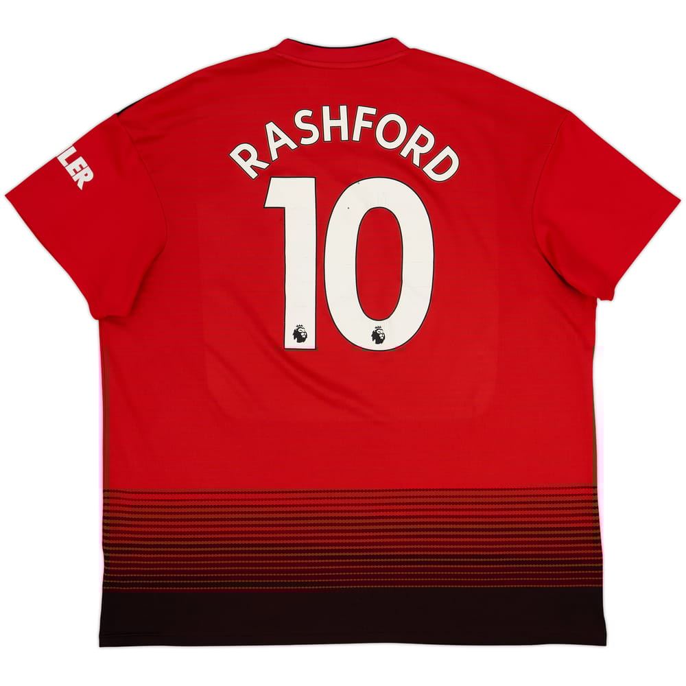 2018-19 Manchester United Home Shirt Rashford #10 - 5/10 - (XXL)