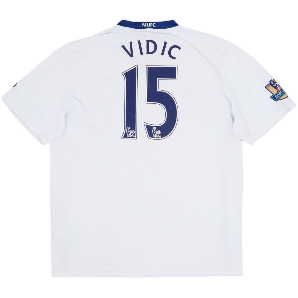 2008-10 Manchester United Away Shirt Vidic #15 - 9/10 - (XL)