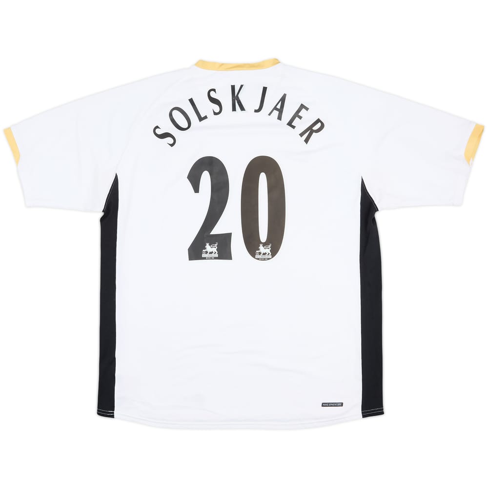 2006-08 Manchester United Away Shirt Solskjaer #20 - 8/10 - (XL)