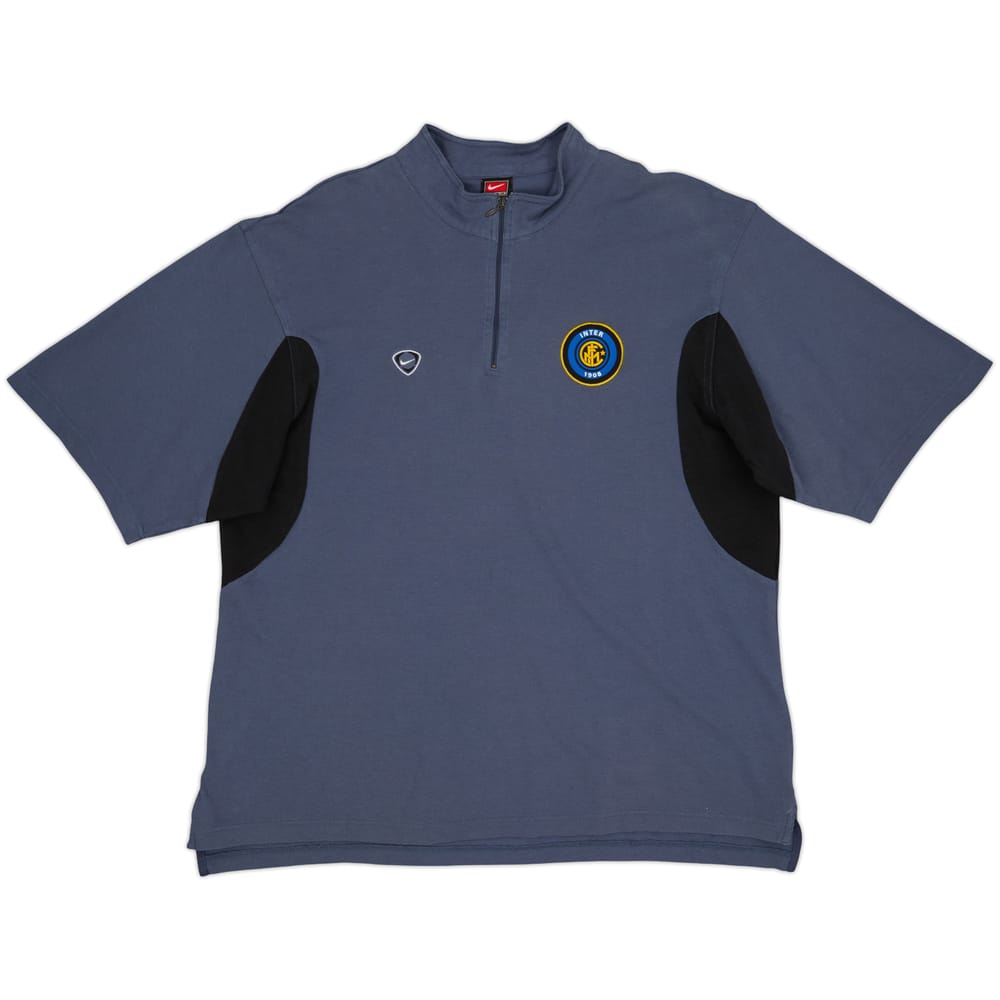 2000-01 Inter Milan Nike 1/4 Zip Training Top - 8/10 - (XL)