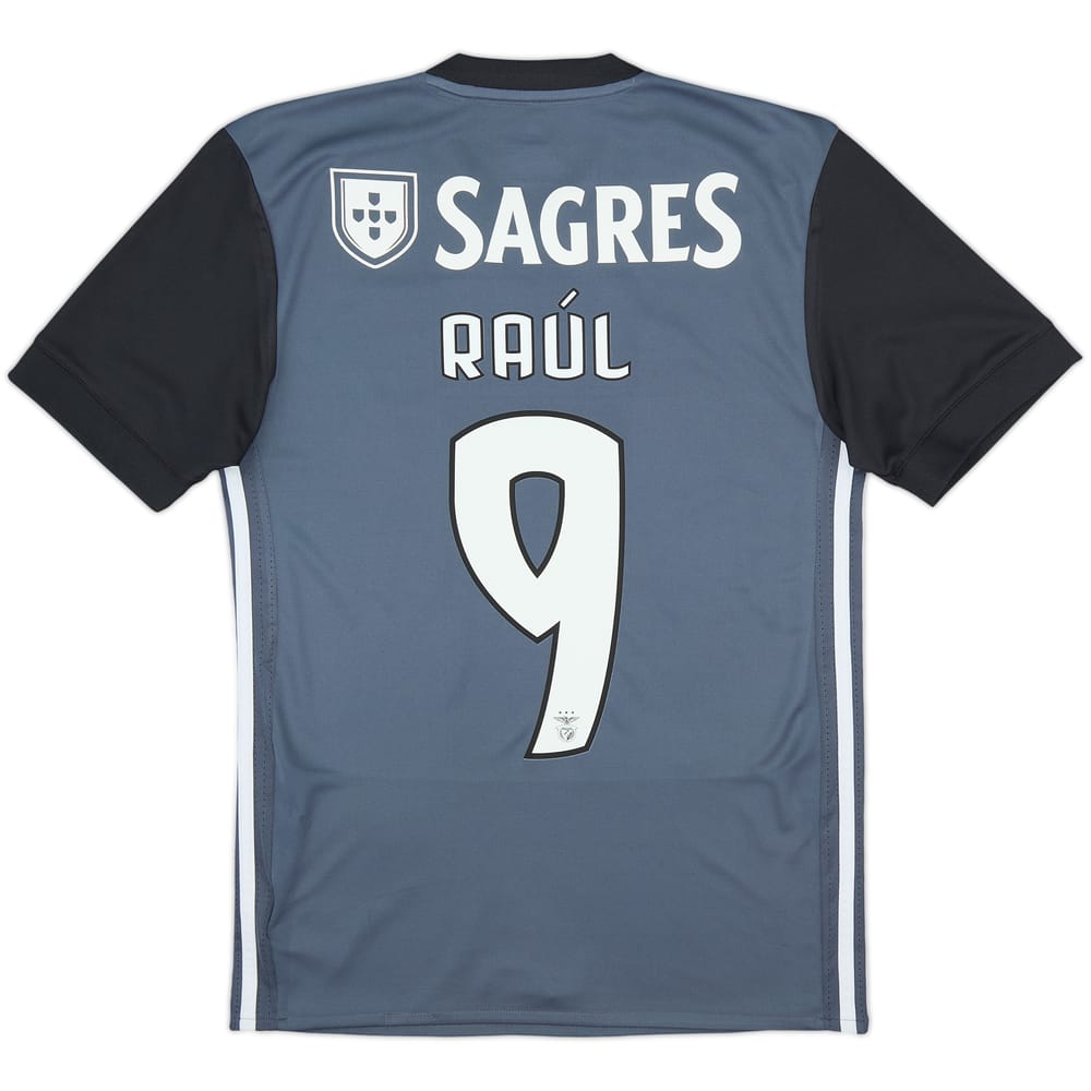 Camiseta de visitante del Benfica 2017-18 Raul #9 - 6/10 - (XS)