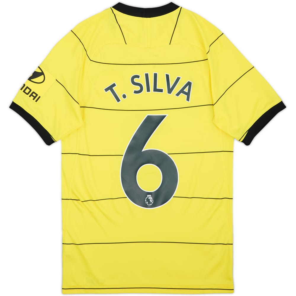 2021-22 Chelsea Away Shirt T.Silva #6 - 8/10 - (XS)