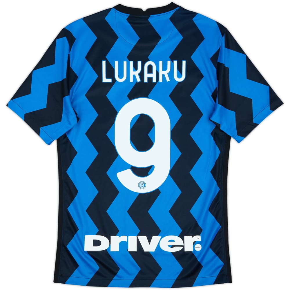 2020-21 Inter Milan Home Shirt Lukaku #9 - 8/10 - (S)