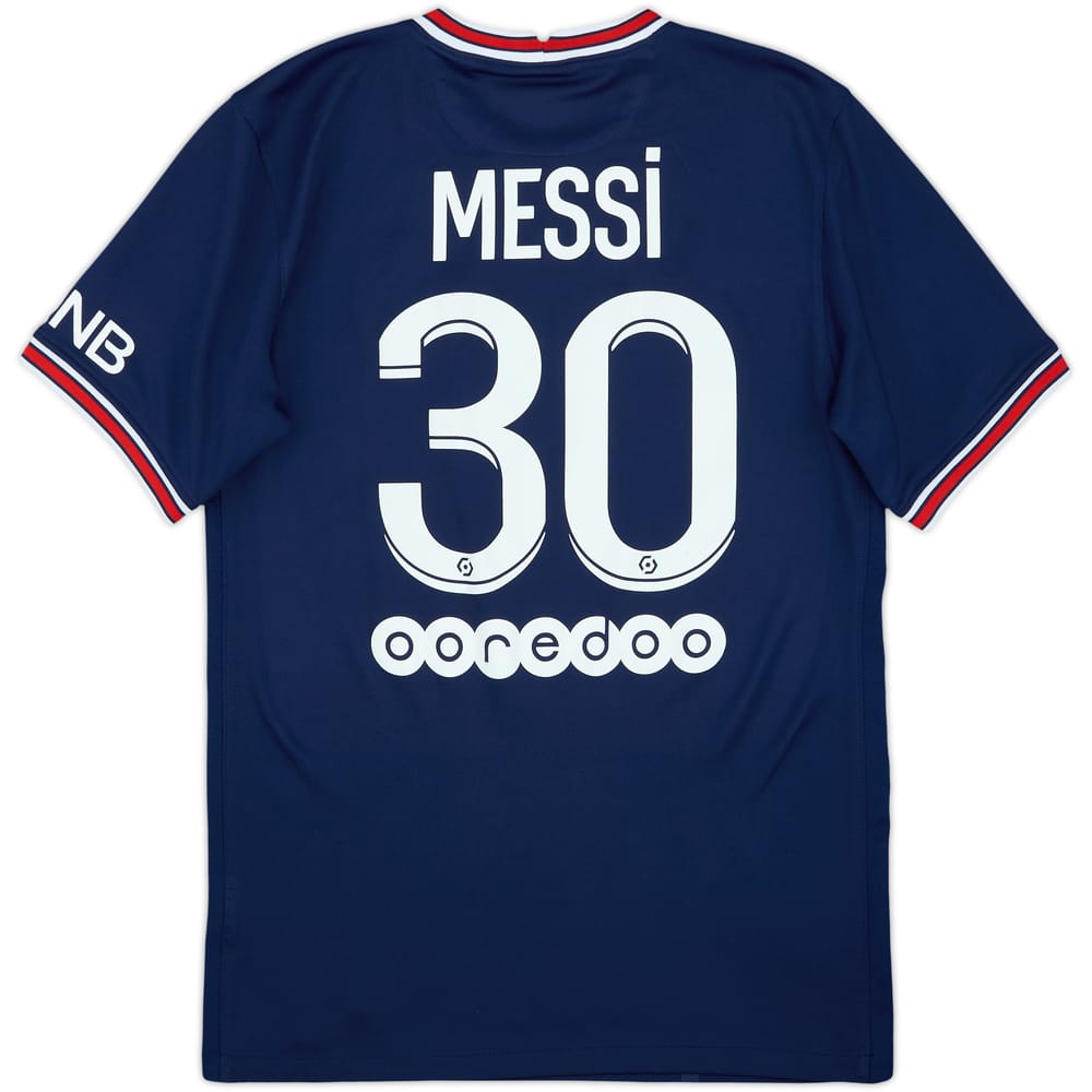 2021-22 Paris Saint-Germain Home Shirt Messi #30 - 8/10 - (S)