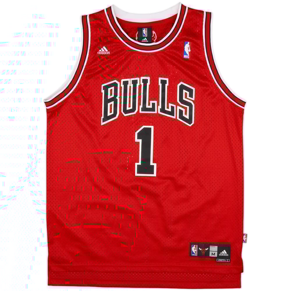 2008-10 Chicago Bulls Rose #1 adidas Swingman Away Jersey - 8/10 - (M)