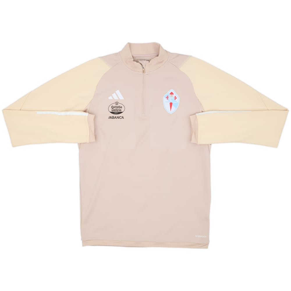 2023-24 Celta Vigo Player Issue adidas 1/4 Zip Training Top - 8/10 - (S)