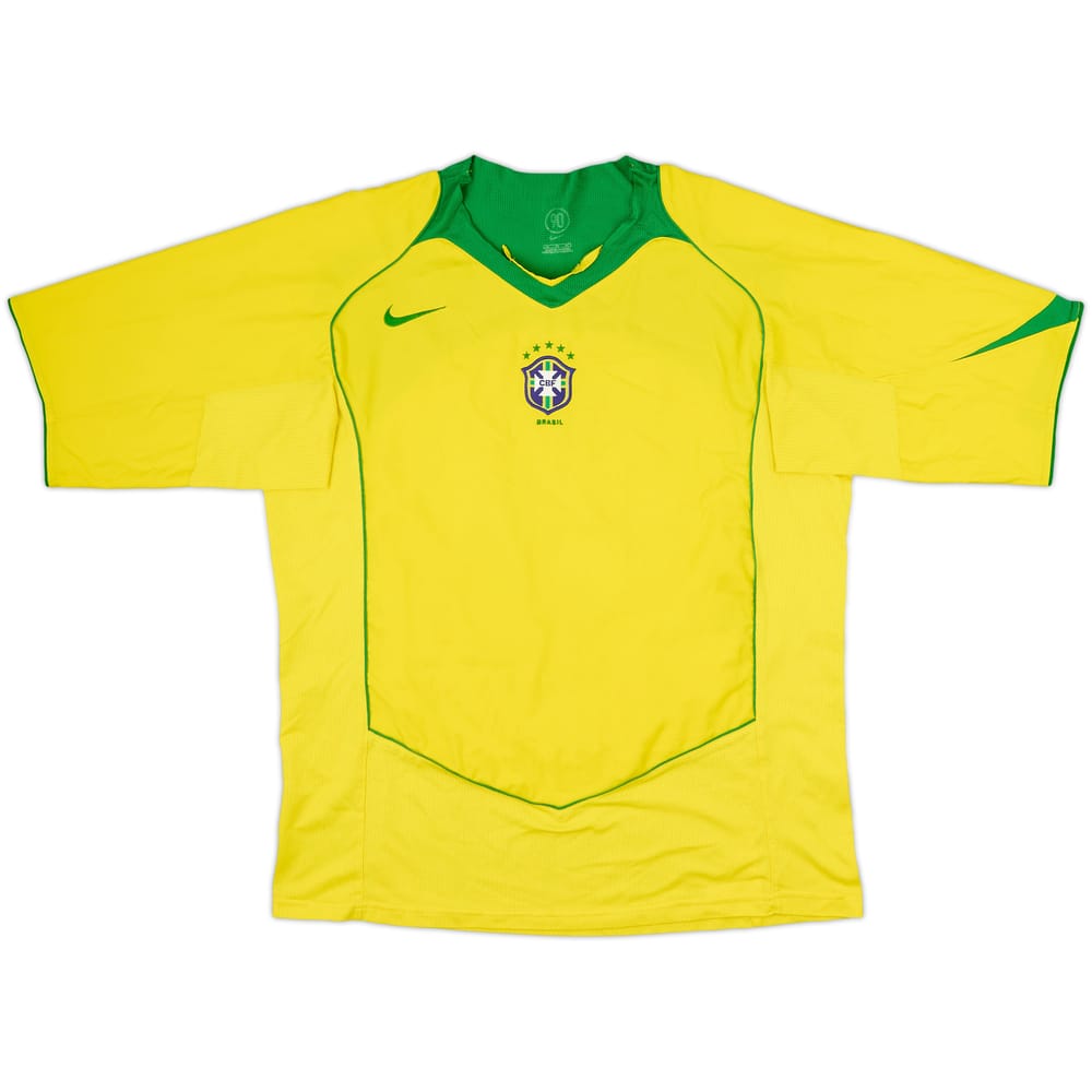 2004-06 Brazil Home Shirt - 5/10 - (XL)
