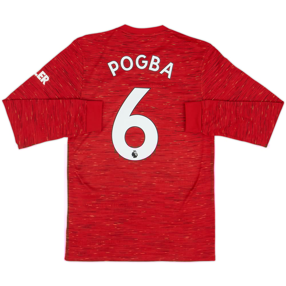Camiseta L/S de local del Manchester United 2020-21 Pogba #6 - 10/10 - (S)