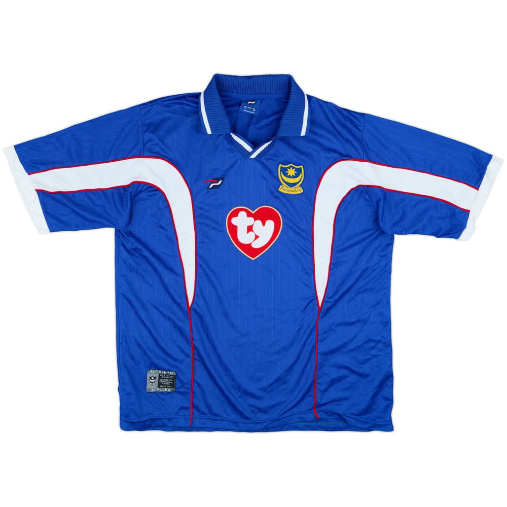 2002-03 Portsmouth Home Shirt - 8/10 - (XL)