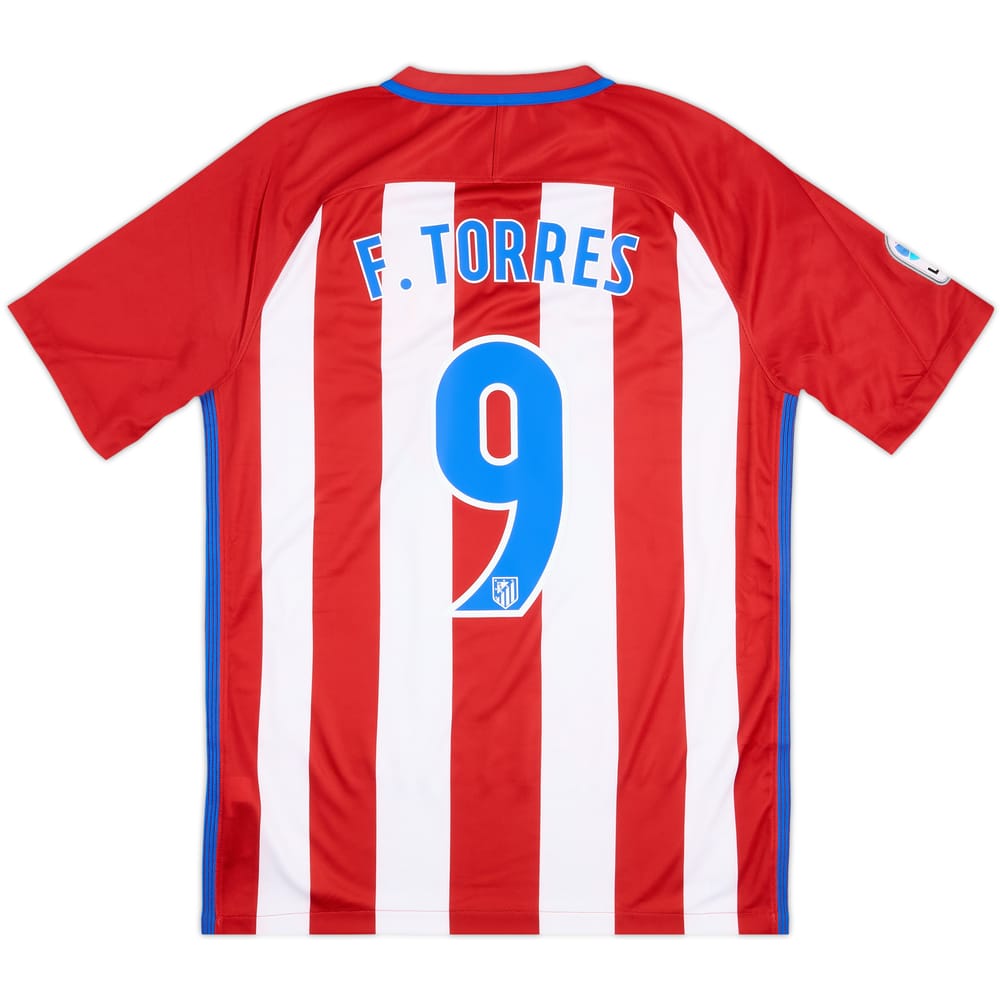 2016-17 Atletico Madrid Home Shirt Torres #9 - 7/10 - (M)