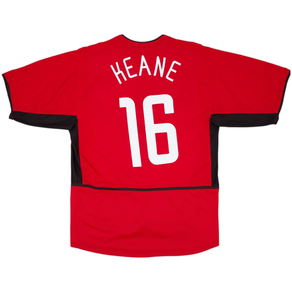 2002-04 Manchester United Home Shirt Keane #16 - 7/10 - (L)