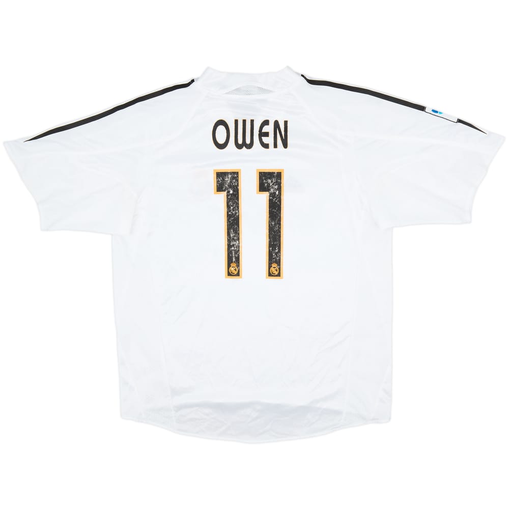 2004-05 Real Madrid Home Shirt Owen #11 - 6/10 - (L)