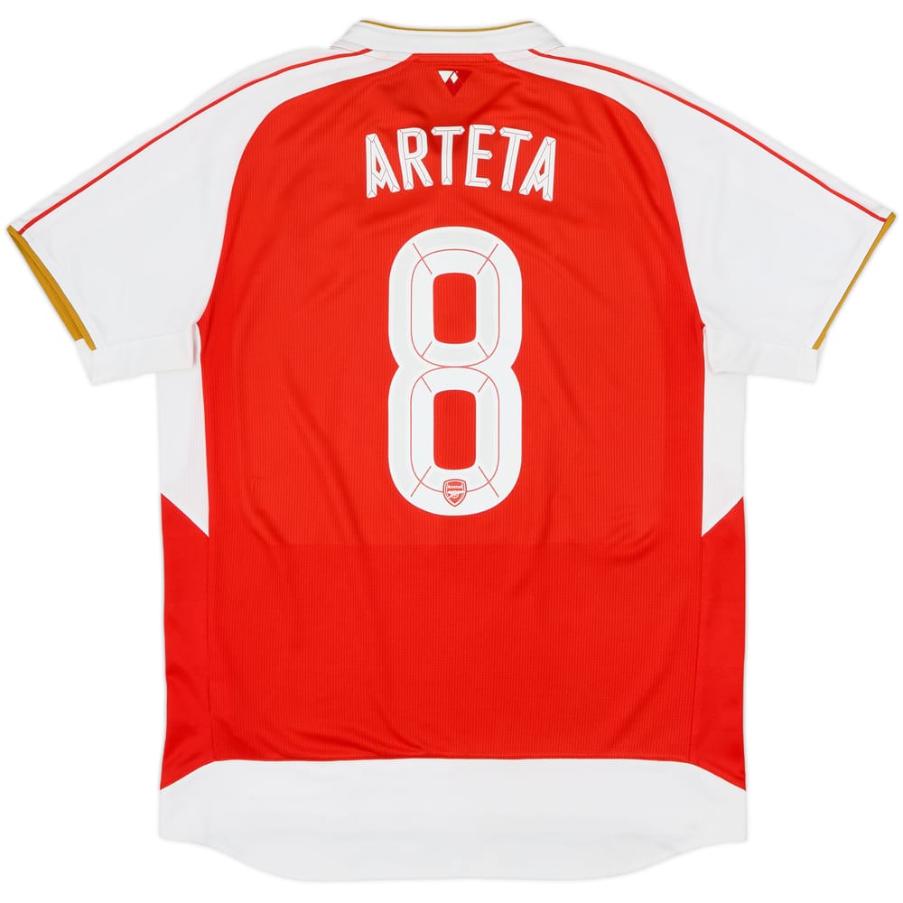 2015-16 Arsenal Local Camiseta Arteta #8 - 6/10 - (L)