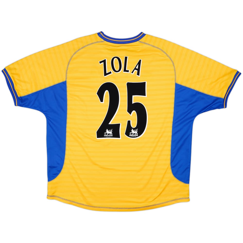 2000-01 Chelsea Camiseta de Visitante Zola #25 - 8/10 - (XXL)
