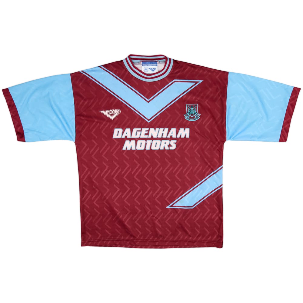 1993-95 West Ham Home Shirt - 8/10 - (XL)