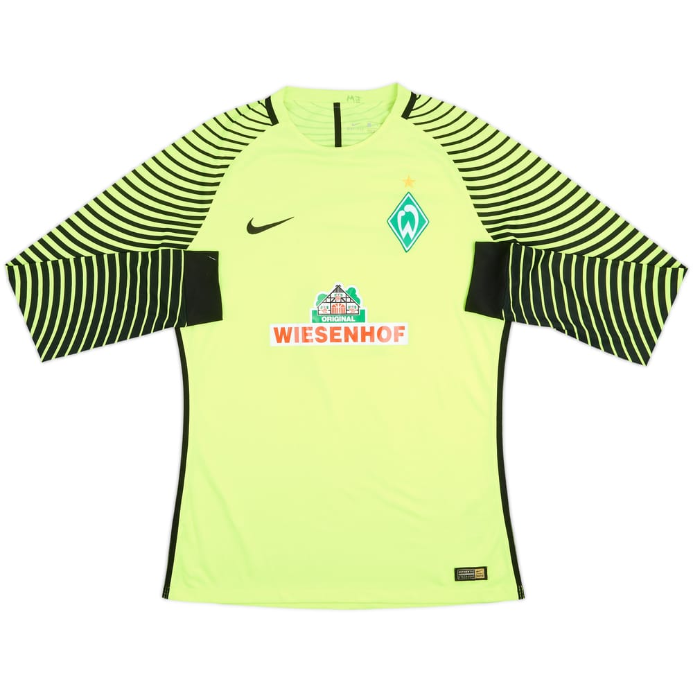 2017-18 Werder Bremen Player Issue GK Shirt - 7/10 - (L)