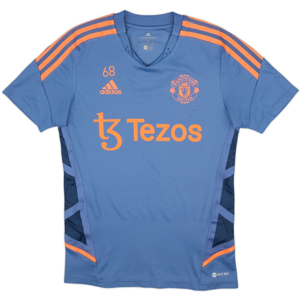 2022-23 Manchester United adidas Player Issue Training Shirt #68 - 8/10 - (S)