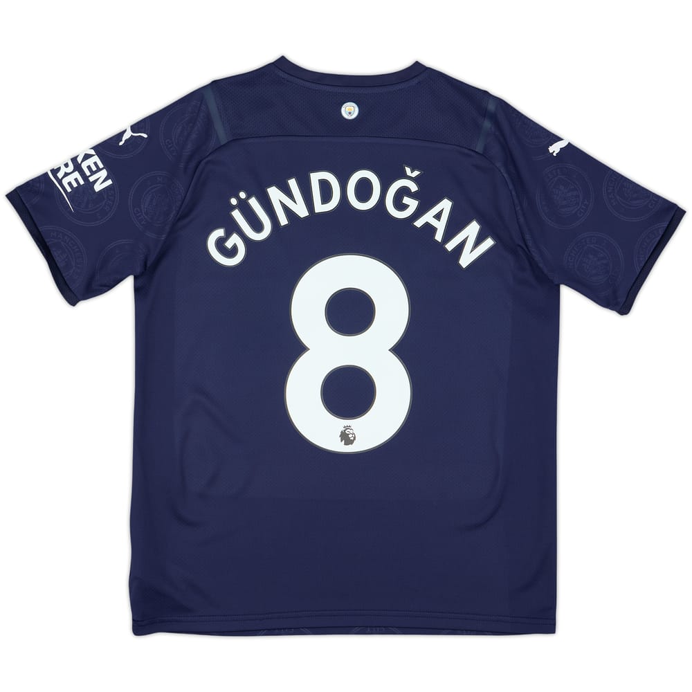 2021-22 Manchester City Third Shirt Gundogan #8 - 8/10 - (XL.Boys)