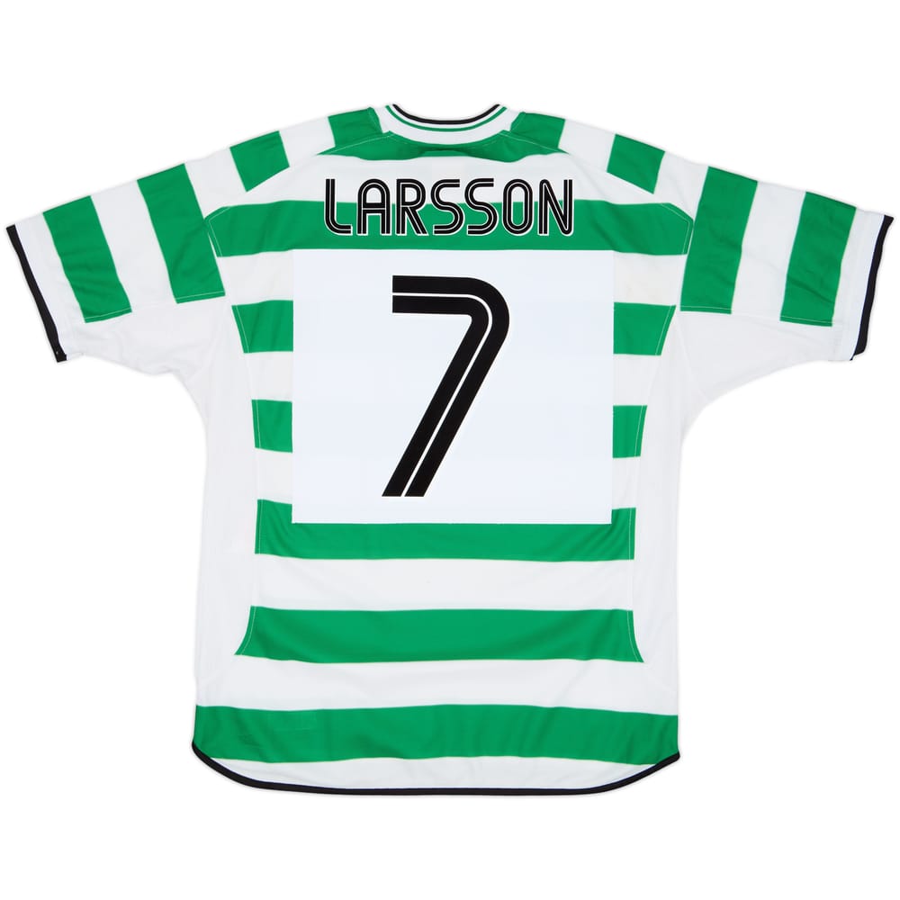 2001-03 Celtic Home Shirt Larsson #7 - 8/10 - (L)