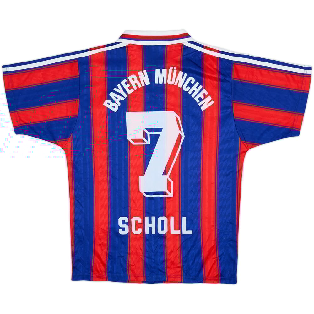 1995-97 Bayern Munich Home Shirt Scholl #7 - 8/10 - (S)