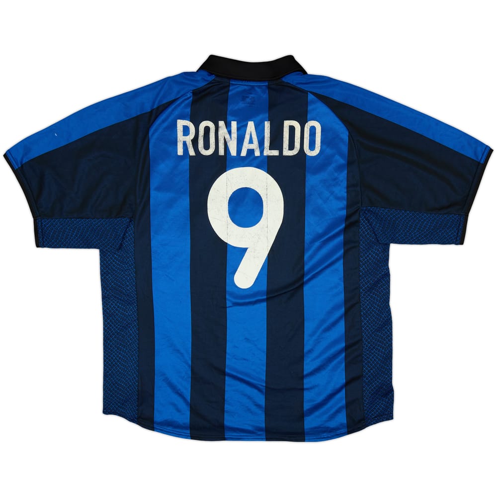 2001-02 Inter Milan Home Shirt Ronaldo #9 - 5/10 - (L)