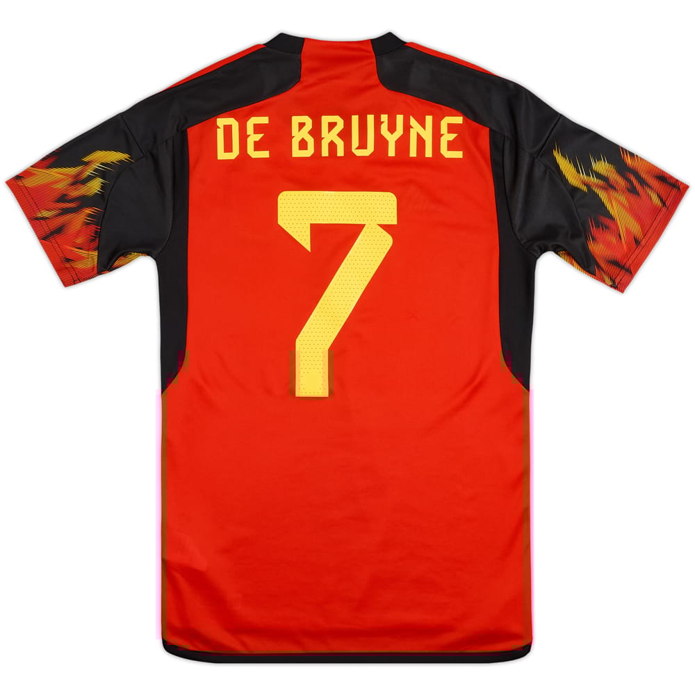 2022-23 Belgium Home Shirt De Bruyne #7 - 8/10 - (S)