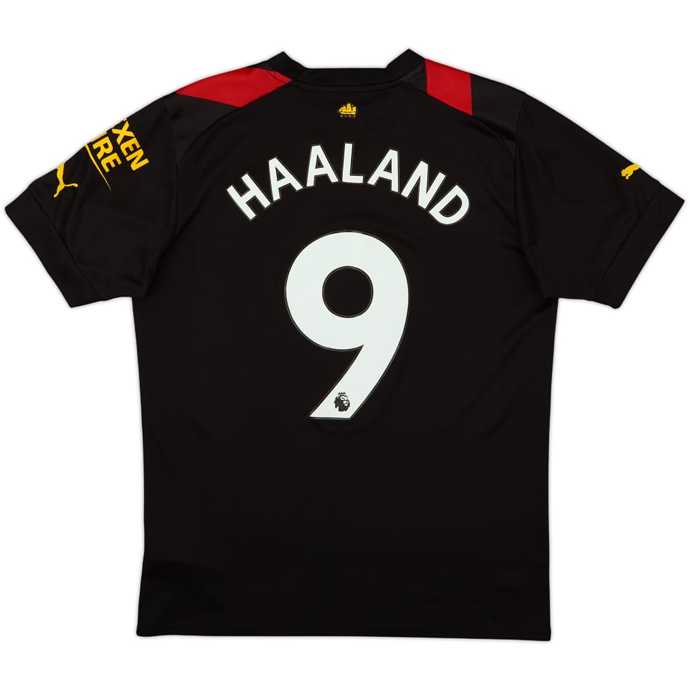 2022-23 Manchester City Away Shirt Haaland #9 - 8/10 - (M)