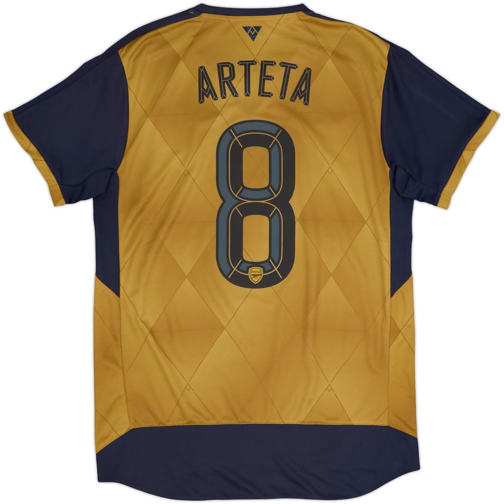 2015-16 Arsenal Away Shirt Arteta #8 - 9/10 - (M)
