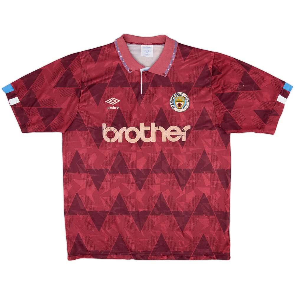 1990-92 Manchester City Away Shirt - 5/10 - (L)